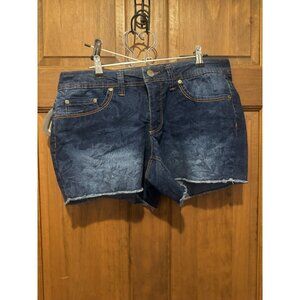 Faded Glory Jean Shorts Size 8 Has Flowers On Them